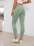 Ribbed Detail Leggings - CELIVINE
