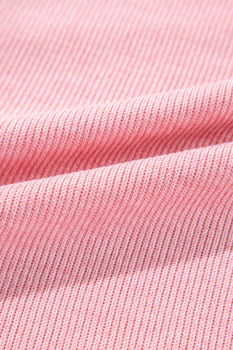 Pocketed Half Button Long Sleeve Sweatshirt - CELIVINE