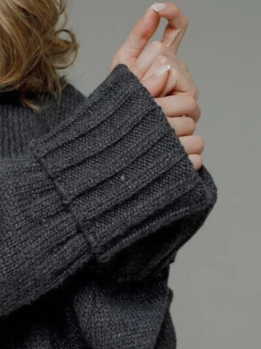 Pocketed Open Front Dropped Shoulder Cardigan - CELIVINE