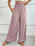 High - Waisted Wide Leg Pants - CELIVINE