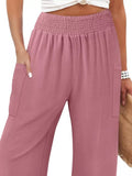 Elastic Waist Pants - CELIVINE