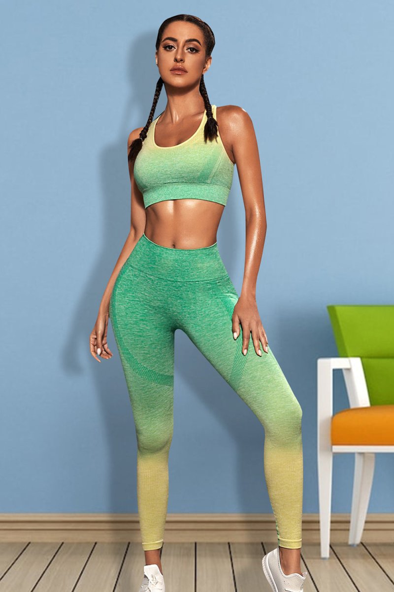 Gradient Sports Tank and Leggings Set - CELIVINE