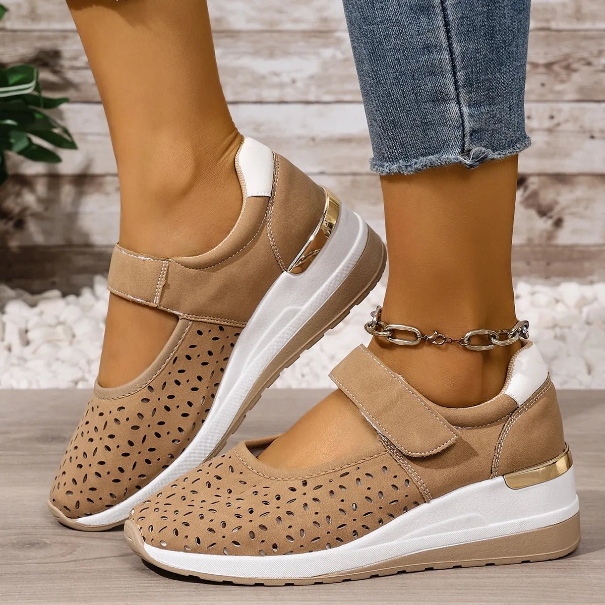 Breathable Wedge Sandals - CELIVINE