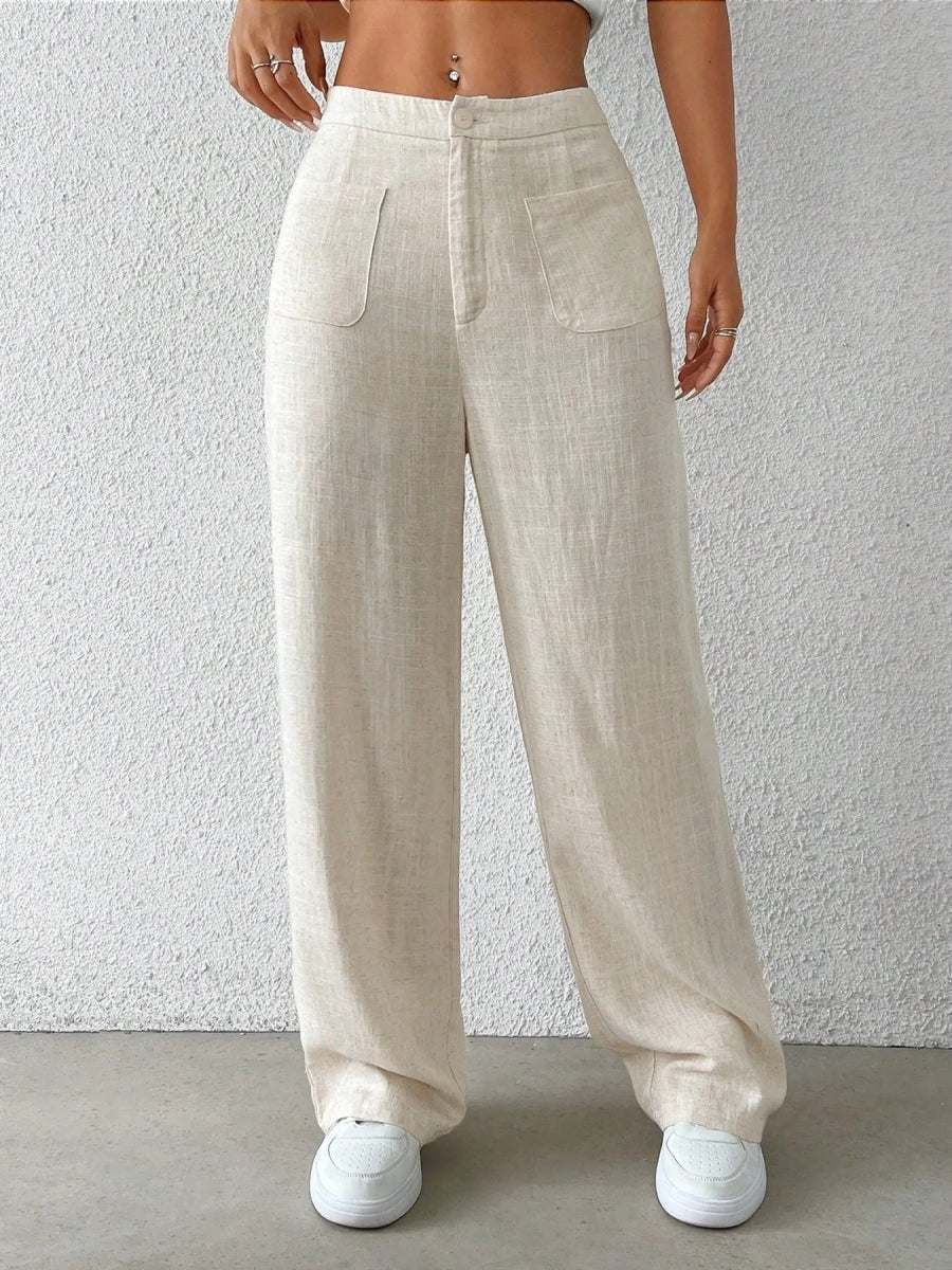 Wide - Leg Pants - CELIVINE