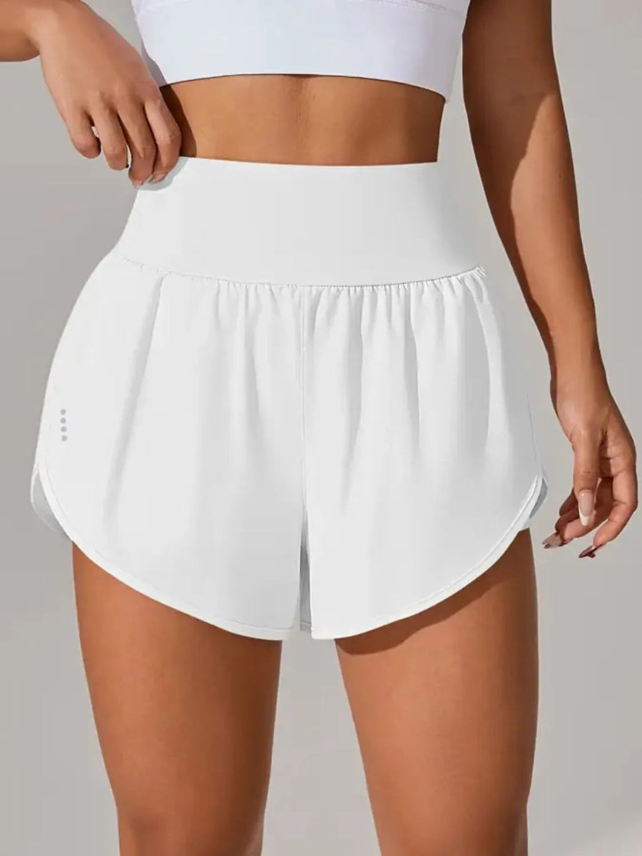 Pocketed High Waist Active Shorts - CELIVINE